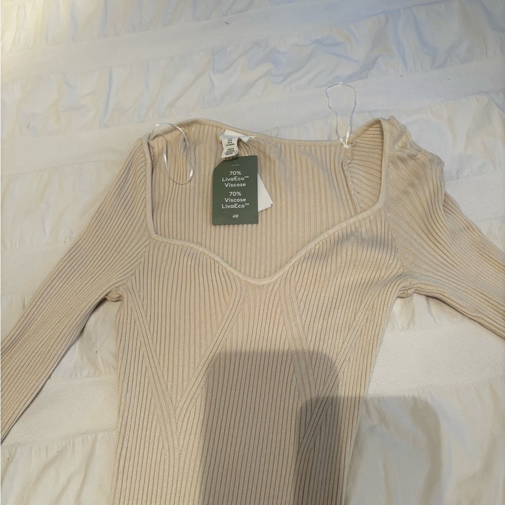 H&M Women's Cream dress